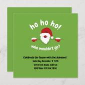 Ho Ho Ho Qui ne voudrait pas passer une invitation (Devant / Derrière)