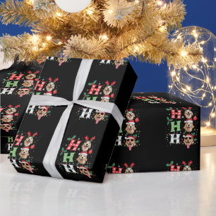 Ho Ho Ho Retrievers Gouden Kerstmis Cadeaupapier