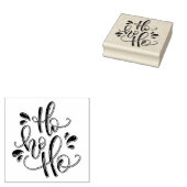 Ho Ho Ho Rubberstempel (Gestempeld)