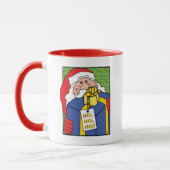 "HO, HO, HO!" SANTA CLAUS Classic White Coffee Mok (Links)