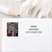 **HO HO HO SANTA CLAUS** ÉTIQUETTE D'ADRESSE DE RE (En situation)