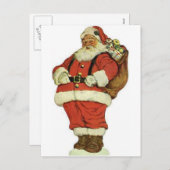 Ho Ho Ho Santa Claus Feestdagenkaart (Voorkant / Achterkant)