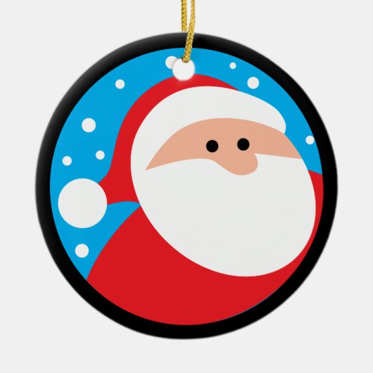 Ho Ho Ho! Santa Claus Keramisch Ornament (Voorkant)