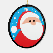 Ho Ho Ho! Santa Claus Keramisch Ornament (Links)