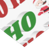 Ho Ho Ho Santa Claus kersttypografie Tafelkleed (Gekanteld)