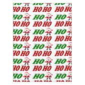 Ho Ho Ho Santa Claus kersttypografie Tafelkleed (Voorkant)