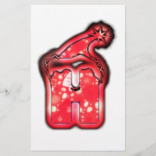 Ho Ho Ho! Santa Claus Pet Merry kerstster.png Briefpapier