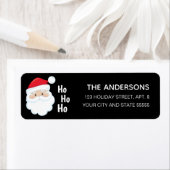 Ho Ho Ho Santa Face Feestdagen Red White Etiket (Insitu)