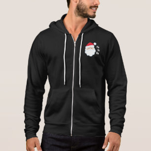 Ho Ho Ho Santa Face Feestdagen Red White Hoodie