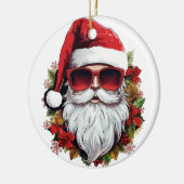 HO HO HO SANTA KERAMISCH ORNAMENT (Links)