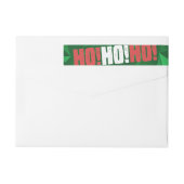 Ho Ho Ho Santa Kerstmis Rood Groene Moderne Holida (Achterkant)