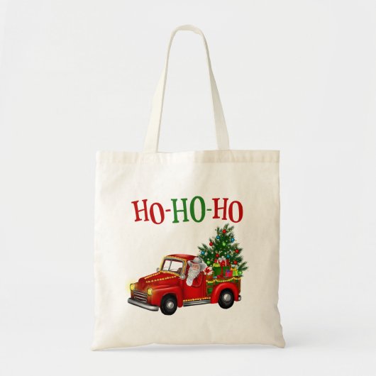 Ho Ho Ho Santa KerstTas Tote Bag (Voorkant)
