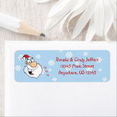 Ho Ho Ho Santa Snowflakes Etiket (Insitu)