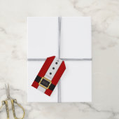 Ho Ho Ho Santa Suit Gepersonaliseerde naam | Kerst Cadeaulabel (Met Touw)