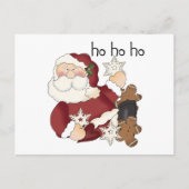 Ho Ho Ho Santa T-shirts en cadeaus Feestdagenkaart (Voorkant)