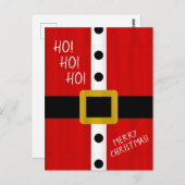 Ho Ho Ho Santa's Suit Briefkaart (Voorkant / Achterkant)