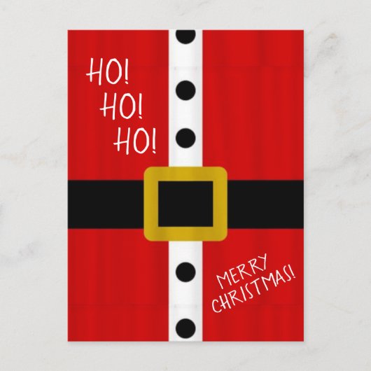 Ho Ho Ho Santa's Suit Briefkaart (Voorkant)