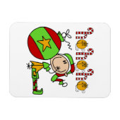 Ho Ho Ho Schattigee kerstvakantie Elf Magneet (Horizontaal)