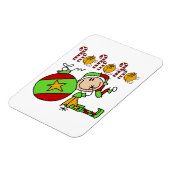 Ho Ho Ho Schattigee kerstvakantie Elf Magneet (Linkerzijde)