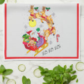 Ho Ho Ho ! Serviettes de cuisine (Plié)