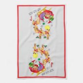 Ho Ho Ho ! Serviettes de cuisine (Vertical)
