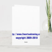 Ho Ho Ho sous l'eau carte de Noël (Dos)