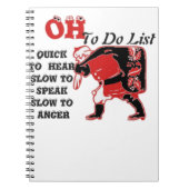 Ho Ho Ho! Speciale Kerstman om te doen Lijst Art P Notitieboek (Voorkant)