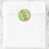 Ho Ho Ho Stickers de Noël rouge et vert (Sac)