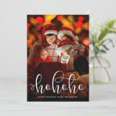 Ho Ho Ho superlay Carte photo de vacances (Debout devant)