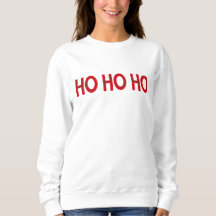 Ho Ho Ho Sweatshirt de Noël rouge