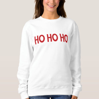 Ho Ho Ho Sweatshirt de Noël rouge