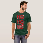 HO HO HO T-shirt de Noël (Devant entier)