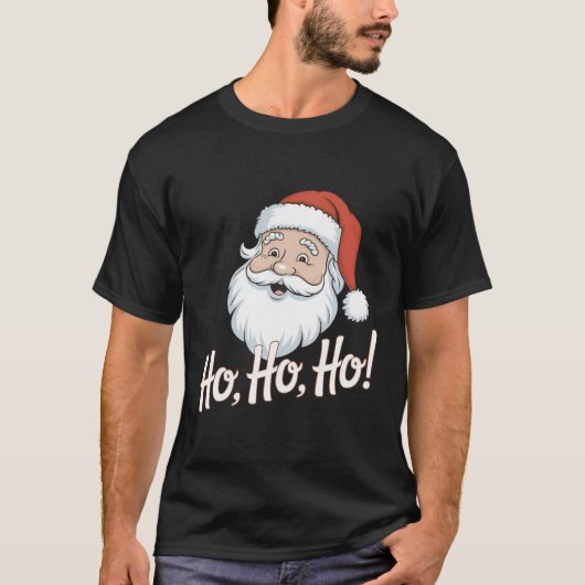 Ho, Ho, Ho T-shirt sur le thème de Noël (Devant)