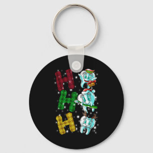 Ho Ho Ho Tanden Kerstman Tandarts Lelijke Kerstman Sleutelhanger