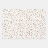 Ho Ho Ho Tangled Lights Kerstbomen Kerstmis Inpakpapier Vel (Voorkant)