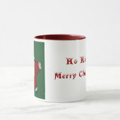 Ho Ho Ho ! Tasse de corgi de Joyeux Noël (Centre)