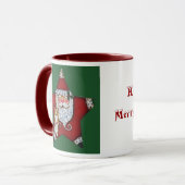Ho Ho Ho ! Tasse de corgi de Joyeux Noël (Devant gauche)