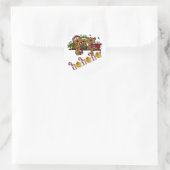 Ho Ho Ho Teddy Bears Ronde Sticker (Tas)