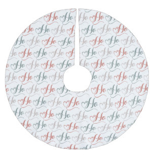 Ho Ho Ho Typografie Patroon Kerstboom Rok