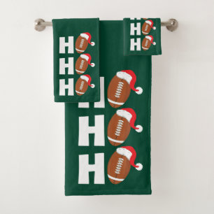 Ho Ho Ho Voetbal Grappige Kerstmis Humor Bad Handdoek