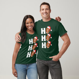Ho Ho Ho Voetbal Grappige Kerstmis Humor T-shirt