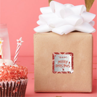 Ho Ho Ho! Vrolijk kerstplein Sticker