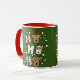 Ho Ho Ho Welsh Terrier Vrolijk Kerstfeest Mok
