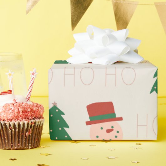 Ho Ho Ho Wrapping papier (Verjaardagsfeest)