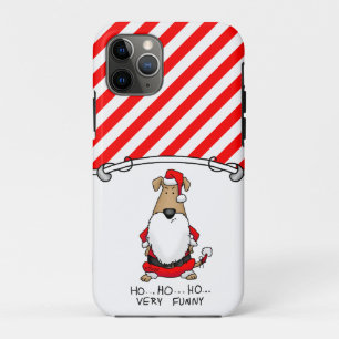 HO HO HO Zeer grappige kerstman Angry Dog Cute iPhone 11 Pro Hoesje