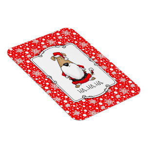 HO HO HO Zeer grappige Santa Costume Dog Sarcastic Magneet