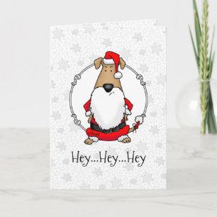 HO HO HO Zeer grappige Santa Costume Sarcastic Dog Kaart