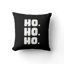 HO. HO. HO. Zwart & Wit Met Buffalo Plaid Achterka