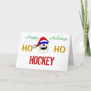 HO, HO, HOCKEY FEESTDAGEN KAART