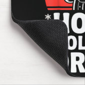 Ho Ho Hold My Drink Christmas Santa Party Humor Muismat (Hoek)